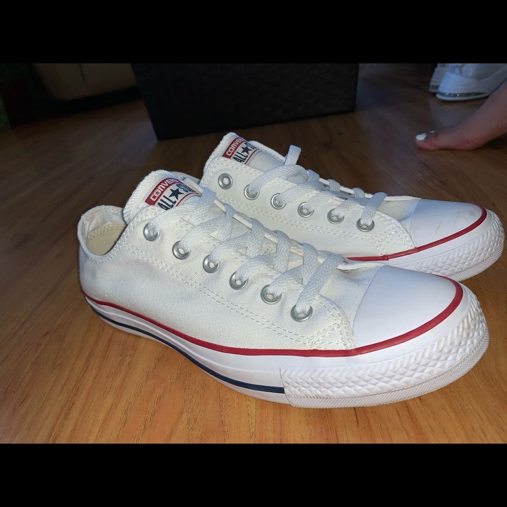 White low top converse